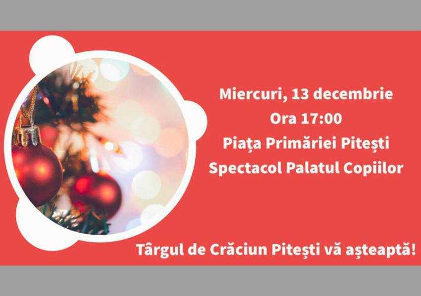 sspectacol azi de CRaciun Sursă foto: Facebook Primăria Municipiului Pitești