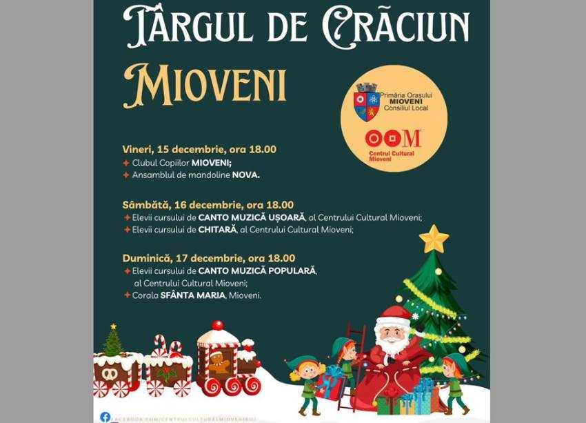 targ de craciun miooveni Sursă foto: FAcebook Primăria Orașului Mioveni