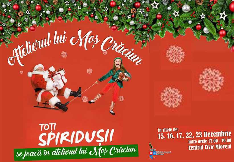 atelier mos craciun Sursă foto: Facebook Primăria Orașului Mioveni