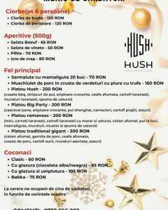 Club Hush pregătește pentru tine bunătățile servite la masa de Crăciun! 3 craciun meniu Hush
