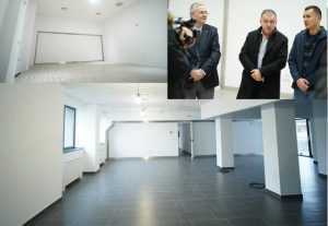Luni are loc recepția. Astăzi a avut loc o vizită în clădirea centrului de afaceri Business Hub din Pitești 2 Sursă foto: Facebook Cristian Gentea.