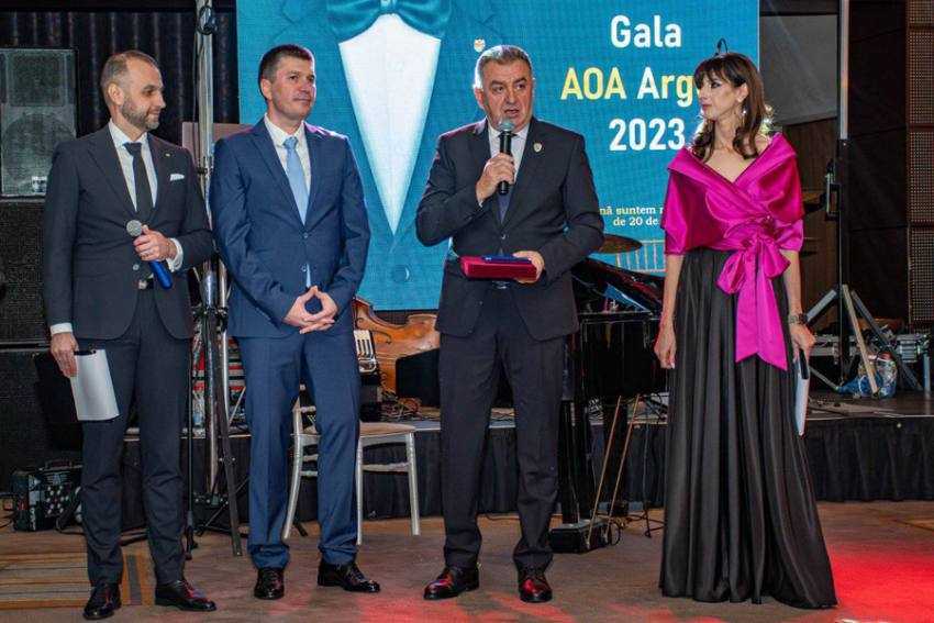 Cristian Gentea la gala aoa arges 2023 Sursă foto: Facebook Cristian Gentea