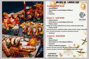 oferta craciun meniu Hush
