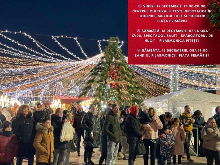 spectacolul continua piatra primariei pitesti SSursă foto: Facebook Primăria Municipiului Pitești