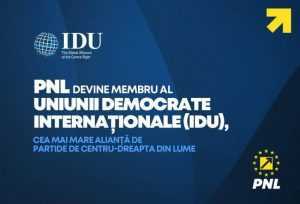 PNL devine membru al Uniunii Democrate Internaționale (IDU) 1 PNL