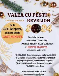 Revelion 2024 la Hotel Valea cu Pești 1 Valea cu Pesti