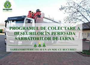 PITEȘTI. Programul de colectare a deșeurilor în perioada sărbătorilor de iarnă 17 program colectare