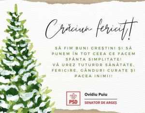 Senatorul Ovidiu Puiu: Crăciun fericit! 1 craciun fericit e1703418968263 - Senatorul Ovidiu Puiu: Crăciun fericit!