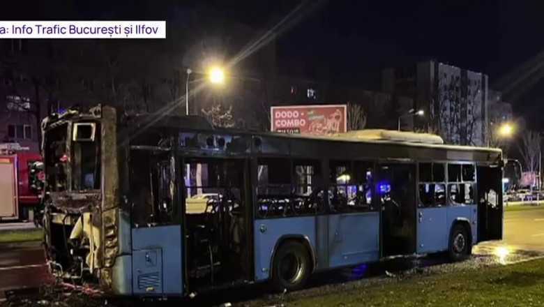 incendiu autobuz