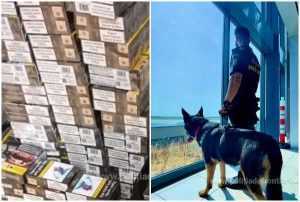 page - Peste 4.000 de pachete cu ţigări de contrabandă, descoperite pe Aeroportul Henri Coandă