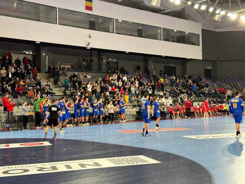 nationala de handbal masculin cu georgia Sursă foto: Facebook Cristian Gentea.