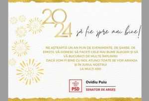 ovidiu puiu psd anul nou - Senatorul PSD de Argeș, Ovidiu Puiu: ”2024 să fie spre bine!”