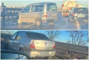 page 1 - Accident pe autostrada A1 București-Pitești! Două mașini implicate