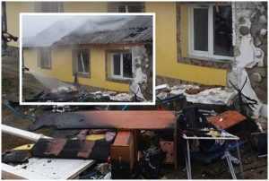 page 1 - (VIDEO) O butelie a explodat într-o gospodărie din Buzoești. Un bărbat a ajuns cu arsuri grave la spital