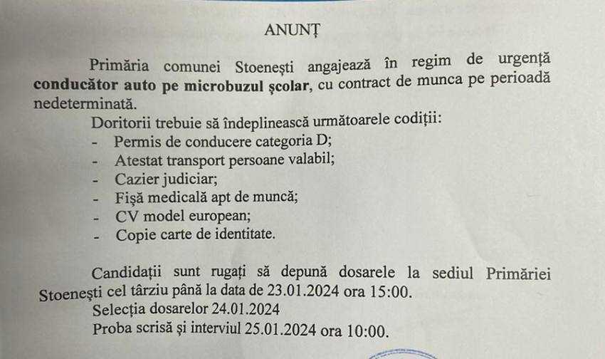 Copii bruscați și lăsați în câmp de șoferul microbuzului școlar! 3 anunt angajare primar sofer - Copii bruscați și lăsați în câmp de șoferul microbuzului școlar!