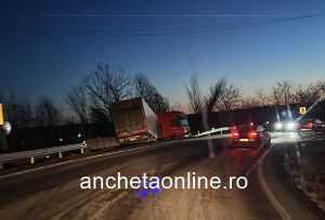 37597058 3234 4b76 b2a0 376b2307c6c9 - Accident la Cerbu! Un TIR a ajuns în șanț