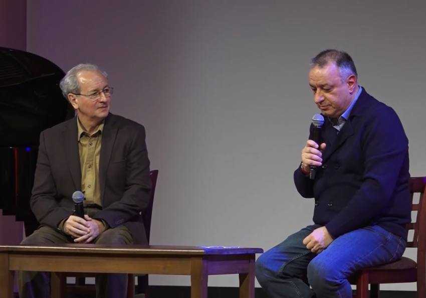 Despre educație, cultură și valori. Dan Puric, la Pitești: ”România are nevoie de un dictator al valorii” 1 Dan Puric si Madalin voicu - Despre educație, cultură și valori. Dan Puric, la Pitești: ”România are nevoie de un dictator al valorii”