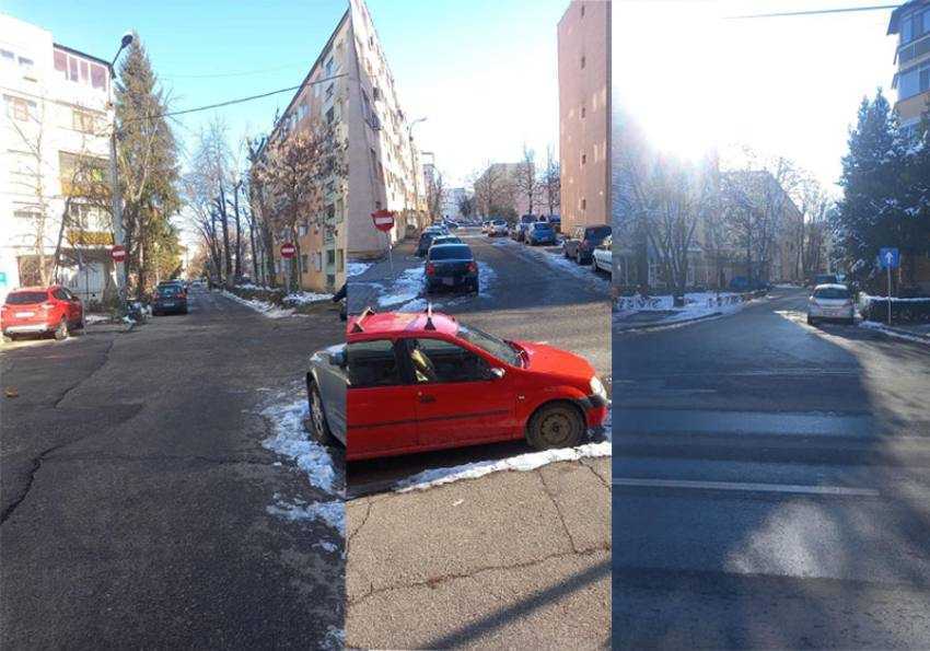 Sens unic de circulatie nou instituit – strada A.D. Xenopol Sursă foto: Facebook Primăria Municipiului Pitești.