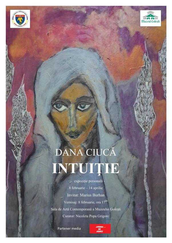 Expoziție de pictură la Muzeul Golești - ”Intuiție” 1 afiș expoziție de pictura