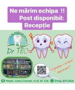 Clinica de medicină dentară DR TEO - ANGAJEAZĂ 1 Dr Teo