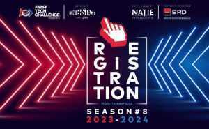 REGISTRATION 2023 season 8 web cover scaled 1 - Piteștiul s-a calificat la Națională cu 5 echipe de robotică! Odobescu a participat cu două echipe la prima Competiție Regională!