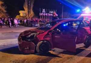 accident2 - Accident rutier la stadion, în Pitești! Două victime implicate!