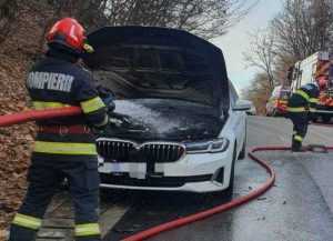 incendiu e1707317285959 - Mașină izbucnită în flăcări, în Ștefănești!