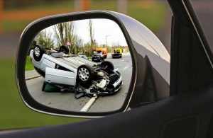 Mașină răsturnată pe A1, sensul către Bascov 1 accident masina rasturnata