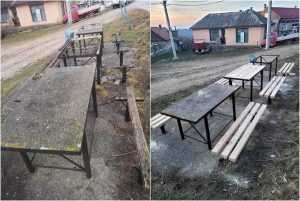 page - Sancționat de polițiști pentru că a reparat băncile din sat