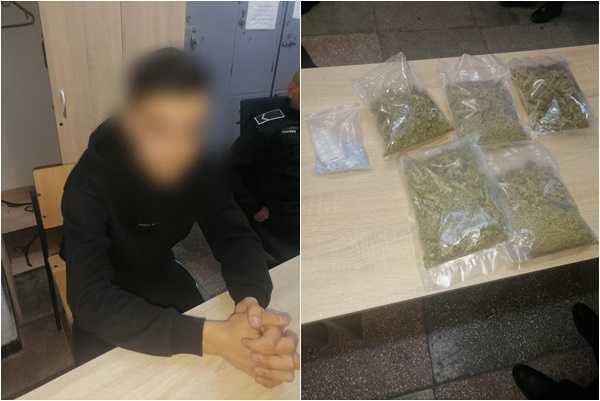 minor prins cu droguri