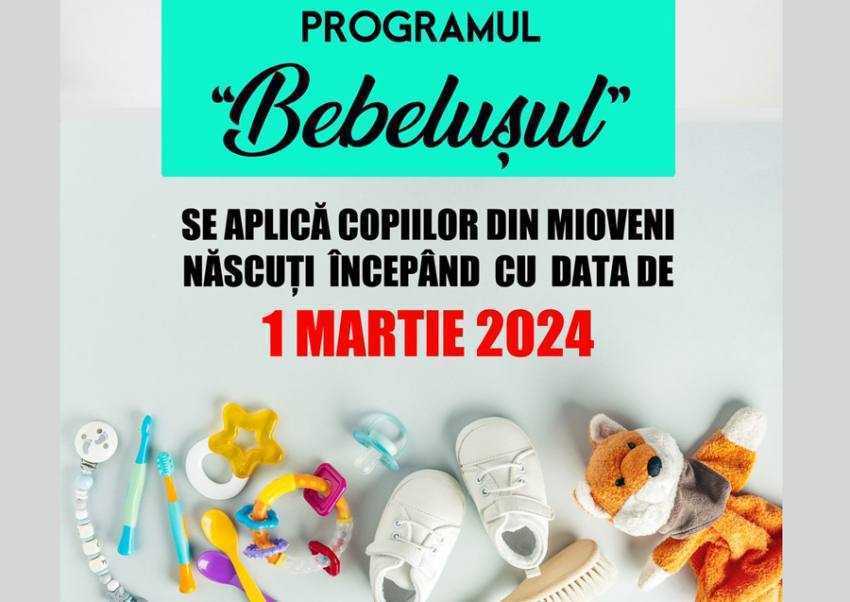 programul bebelusul mioveni Sursă foto: Facebook Primăria Orașului Mioveni.