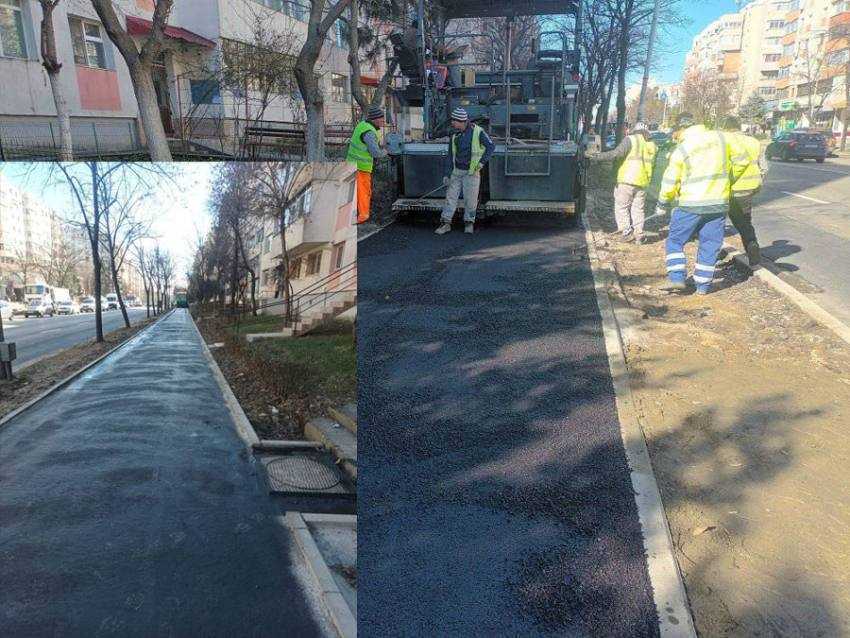 asfaltare petrochimiostilor Sursă foto: Facebook Cristian Gentea.