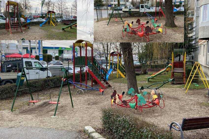 loc de joaca Bd. N. Balcescu Sursă foto: Facebook Primăria Municipiului Pitești.