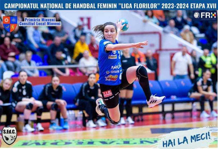 handbal feminin rapid cu dacia mioveni Sursă foto: Facebook Primăria Orașului Mioveni.