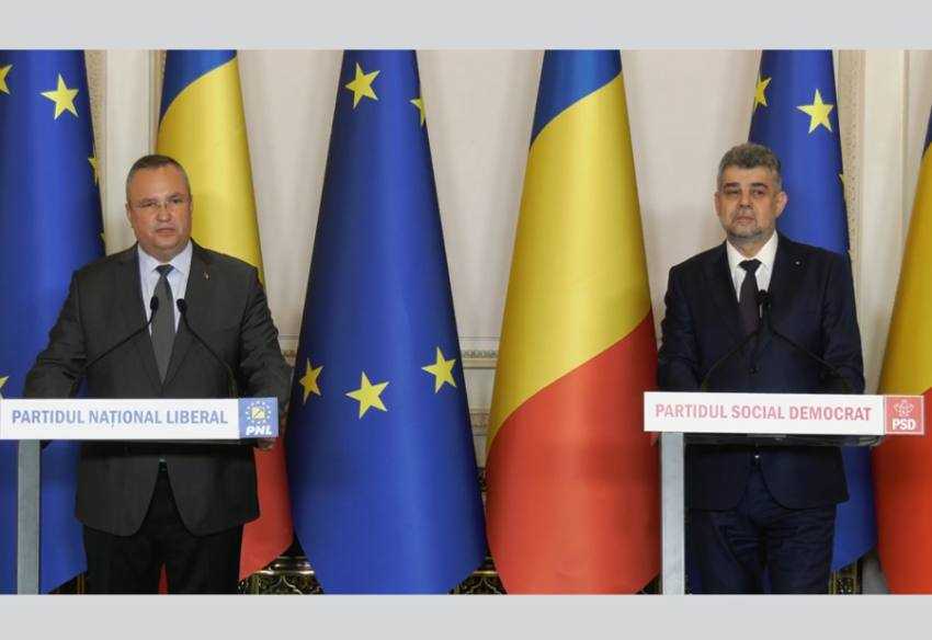 nicoolae Ciucă si Marcel Ciolacu Sursă foto: Facebook screenshot