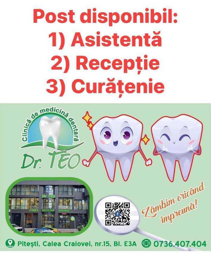 Clinica Dr. TEO își mărește echipa!  1 DR. Teo