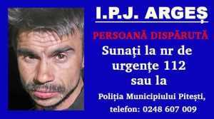 Argeșeanul de 30 de ani care a dispărut seara trecută, a fost găsit! 20 disparut - Argeșeanul de 30 de ani care a dispărut seara trecută, a fost găsit!