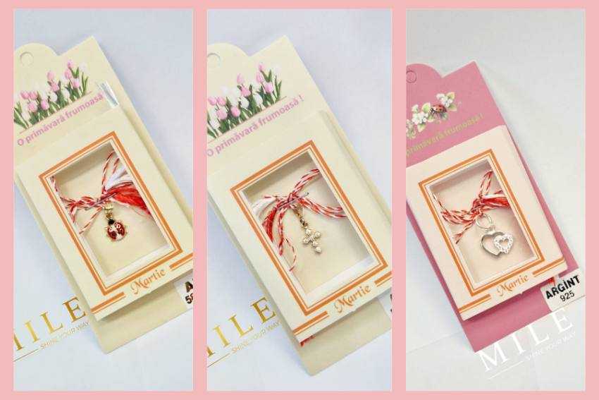 Descoperă noua colecție de mărțișoare din aur și argint la Bijuteria MILE 2 martisoare Bijuteria MILE