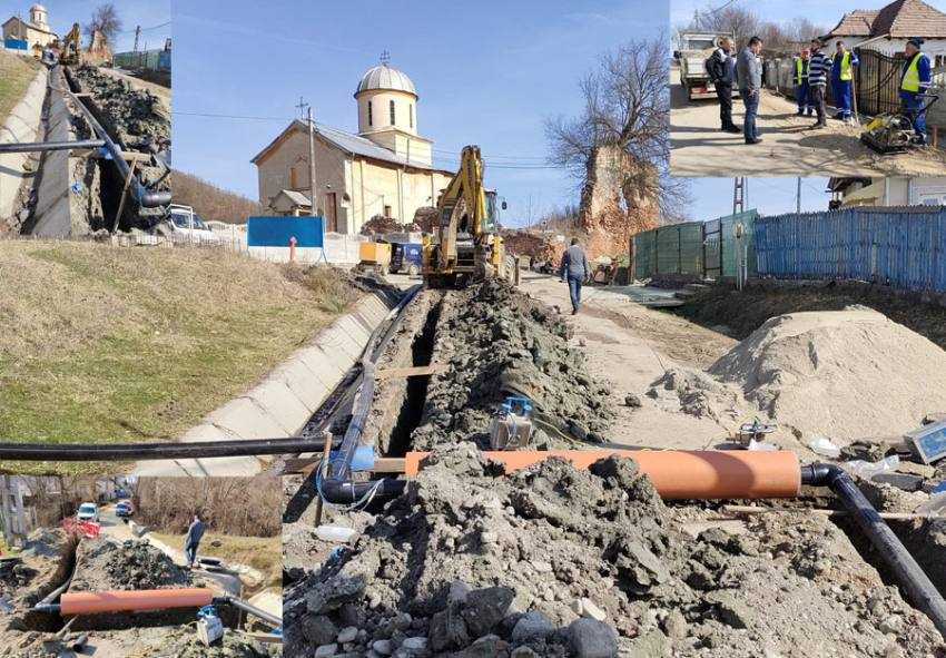 mioveni retea gaze in fagetul Sursă foto: Facebook Primăria Orașului Mioveni.