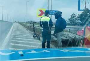 e4290ee1 172c 4752 8e43 9cc5b0b0df20 - Tânăr prins cu trotineta pe Autostrada Soarelui