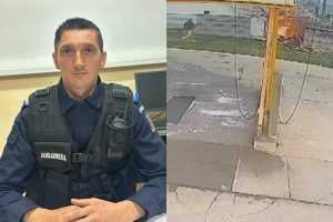 page 1 - Bărbatul rănit în explozia de la Priboieni-salvat din flăcări de un jandarm argeșean care își spăla mașina