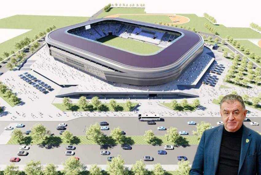 stadion N Dobrin cu Gentea Sursă foto: Facebook Cristian Gentea