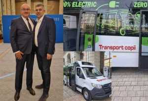 Elevii din 2 orașe și 15 comune vor merge la școală cu microbuze electrice 16 Sursă foto: Facebook PSD Argeș și Facebook Ministerul Mediului.