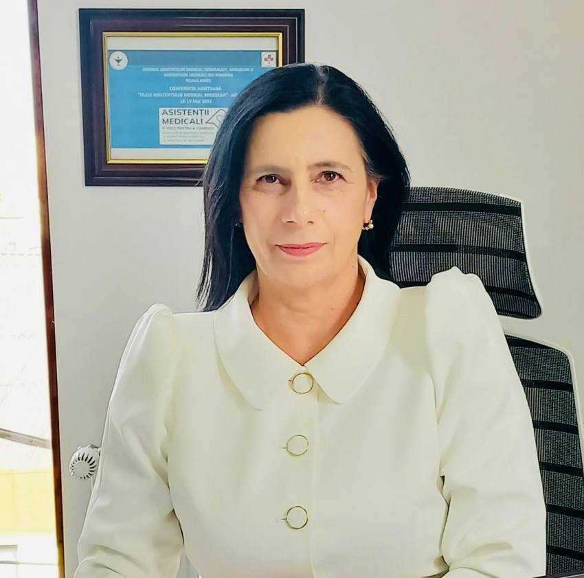 Estera STĂMOIU, președinte OAMGMAMR Argeș: ”Planul de îngrijire, un instrument central al rolului asistentului medical în procesul de îngrijire” 1 Estera Stămoiu