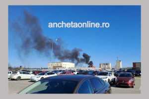 Untitled Project 5 - (Video) Incendiu violent lângă o hală din nordul Piteștiului