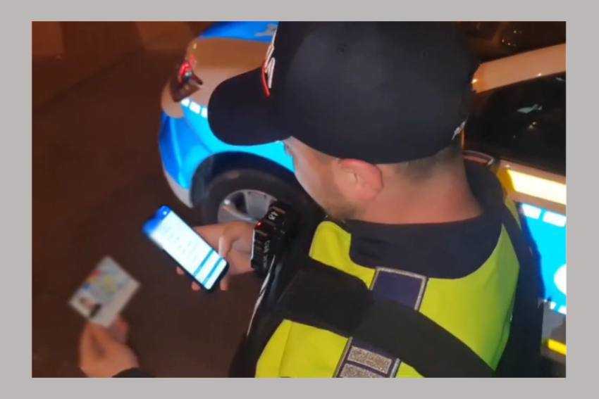 politist verifica documente