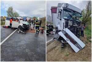 page 1 - Accident cu victime pe DN 7. Traficul este blocat