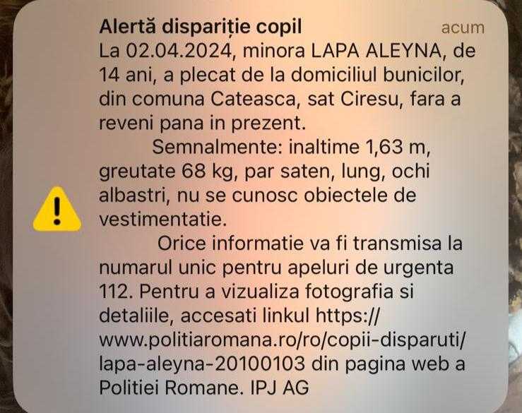 WhatsApp Image 2024 04 04 at 10.55.54 AM - Minora din Căteasca, dată dispărută, a fost găsită în Constanța