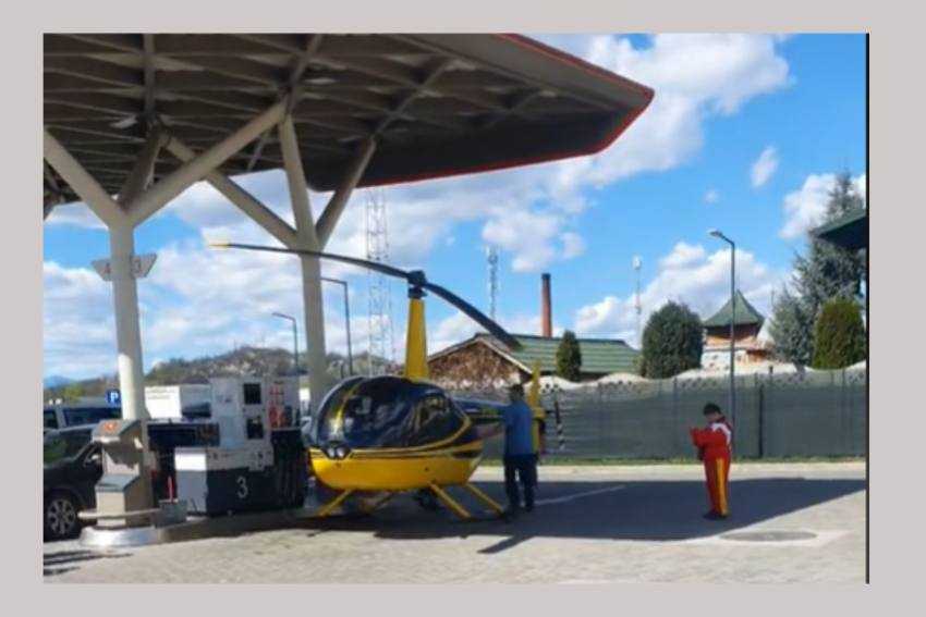 elicopter Curtea de Argeș