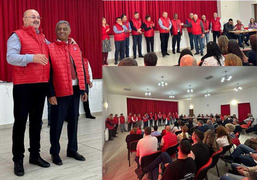 Gabi Șerbănoiu la Stalpeni Sursă foto: Facebook PSD Argeș.